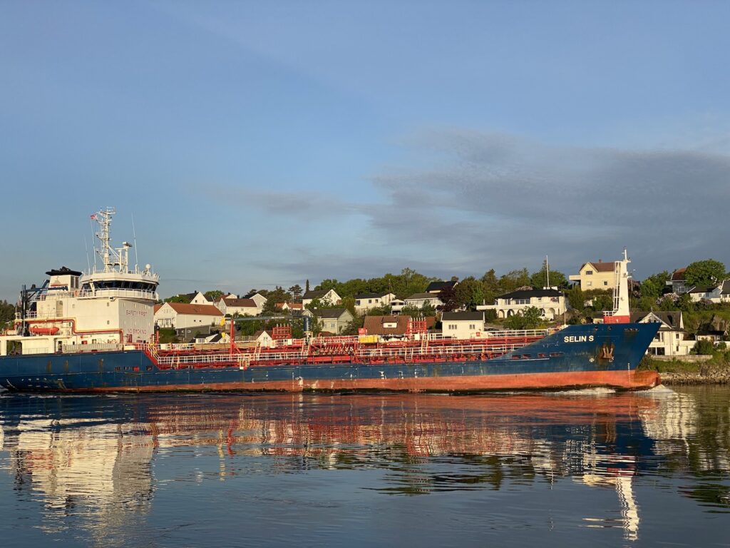 Typical small chemical tanker