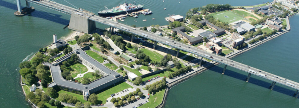 SUNY maritime college aerial photo (credits: SUNY Maritime College)