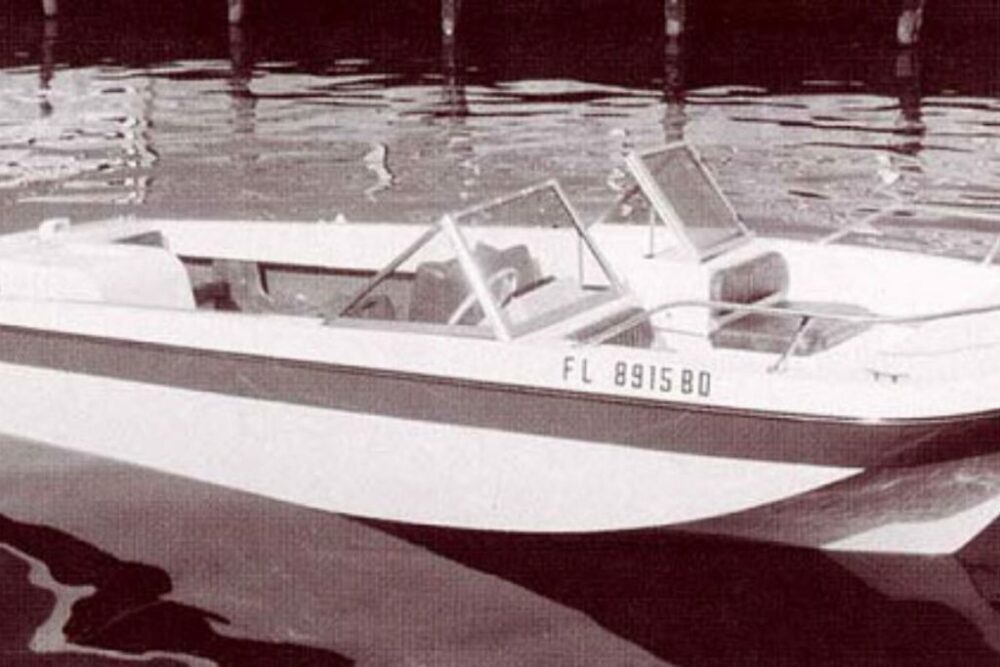 Example of Tri-Hull Boat from photo archives
