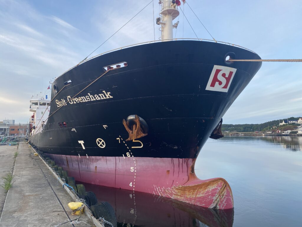 chemical tanker Stolt Greenshank in port