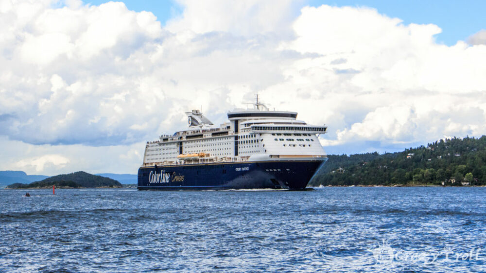 cruise ship on route from oslo to kiel