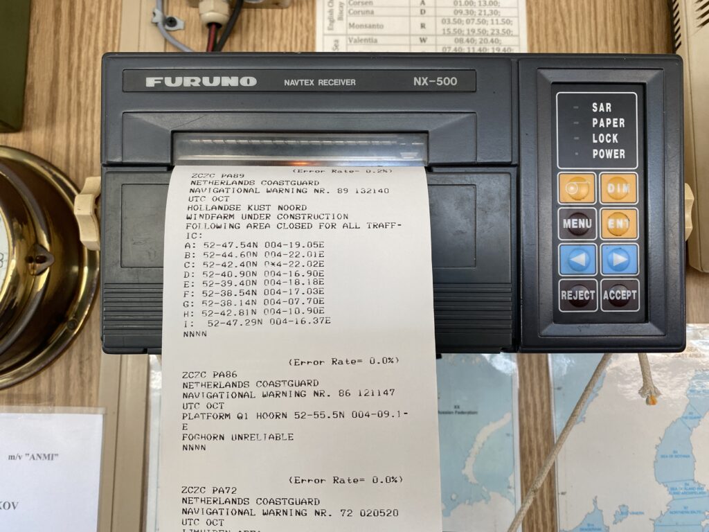 NAVTEX Receiver as part of GMDSS equipment