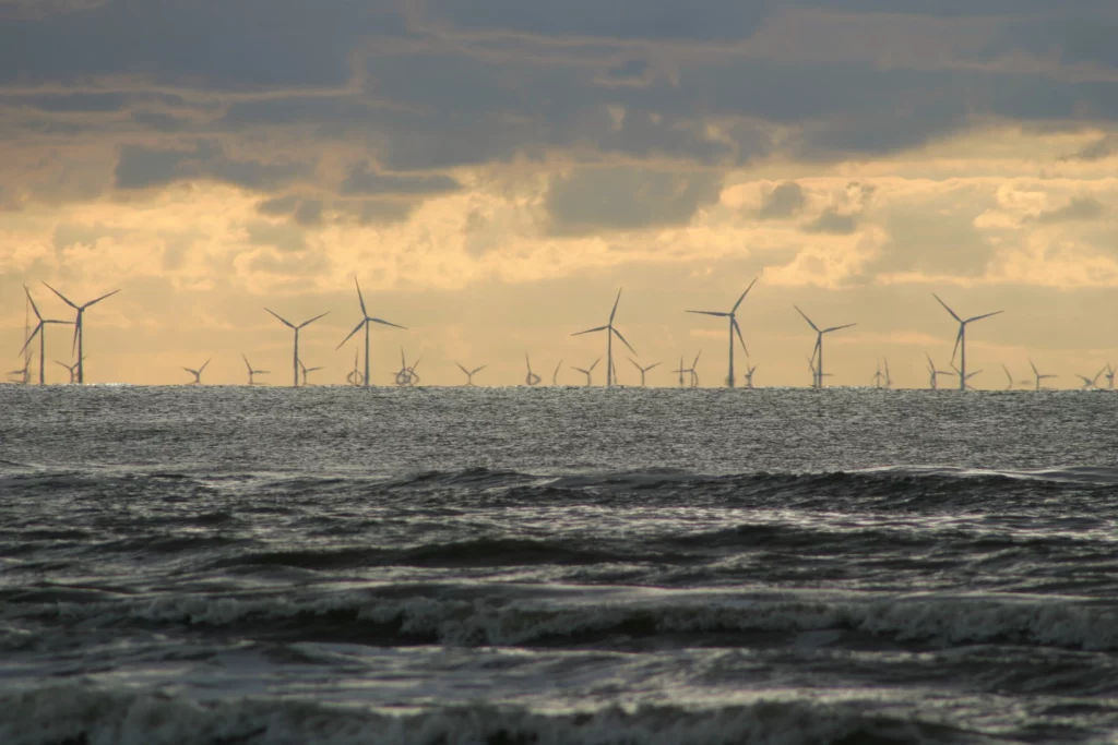 offshore wind farm in the north sea