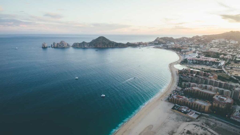 Cruise 17 Aerial Photo of the beaches and city of Cabo San Lucas Cruise Port Mexico