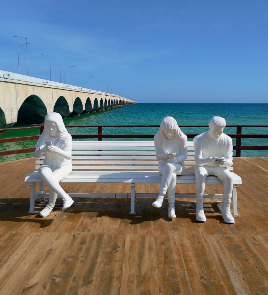 Popular Sculptur in Puerto Progreso Cruise Port Yukotan Mexico