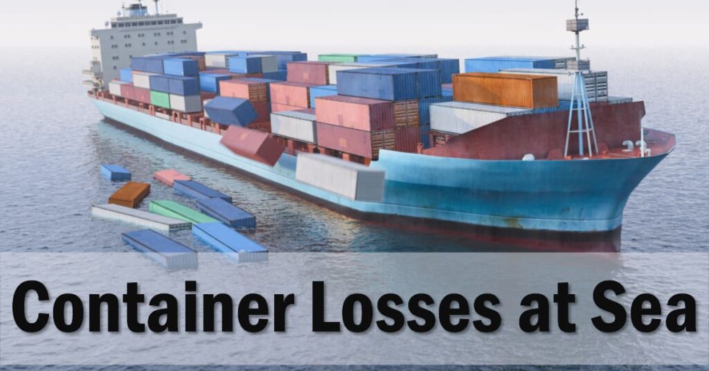 how many containers are lost at sea every year