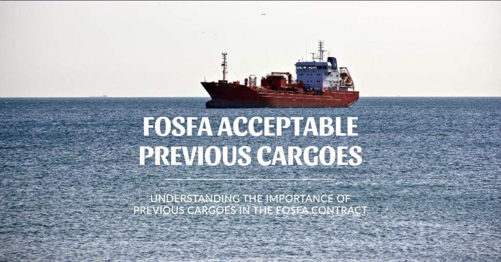 FOSFA acceptable previous cargoes