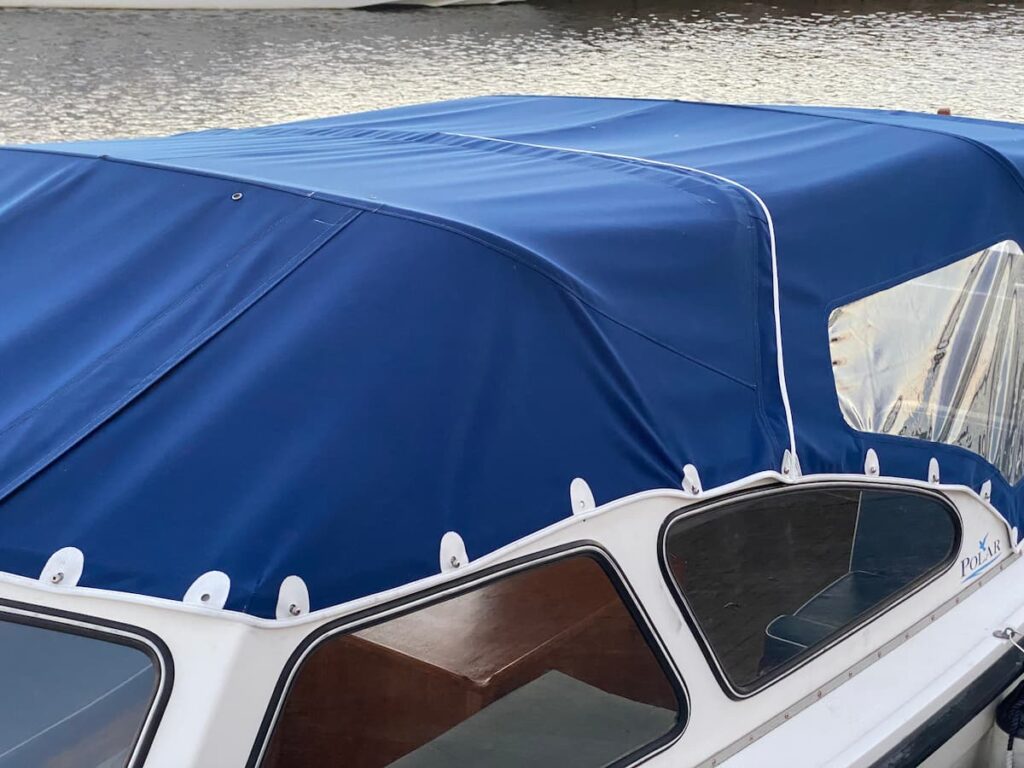 Navy Blue Boat Cover