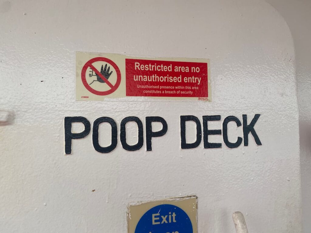 Poop Deck Sign