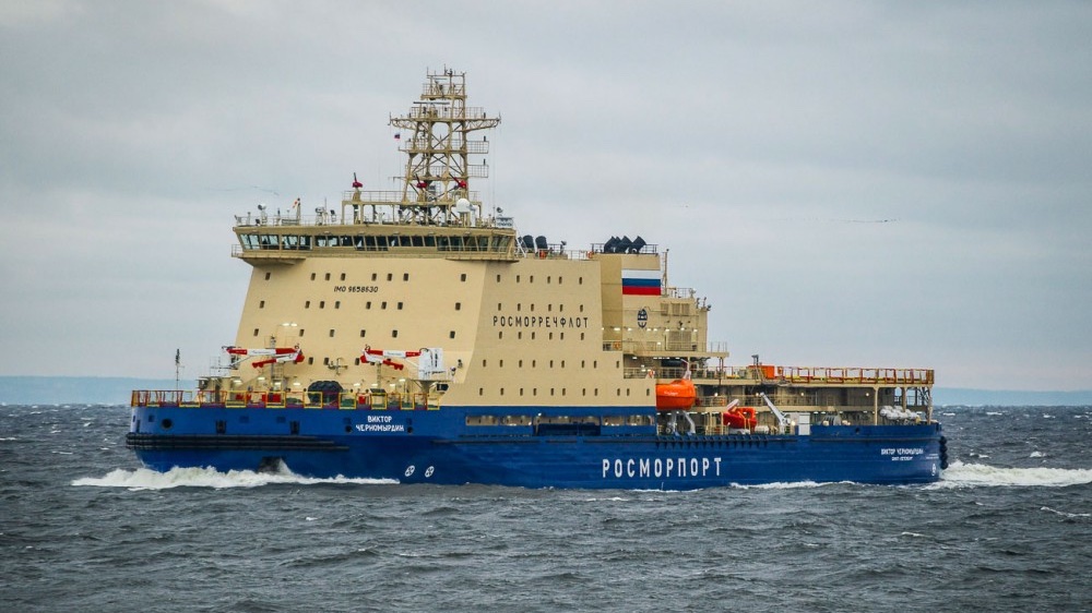 Russian Diesel-Electric Icebreaker Viktor Chernomyrdin