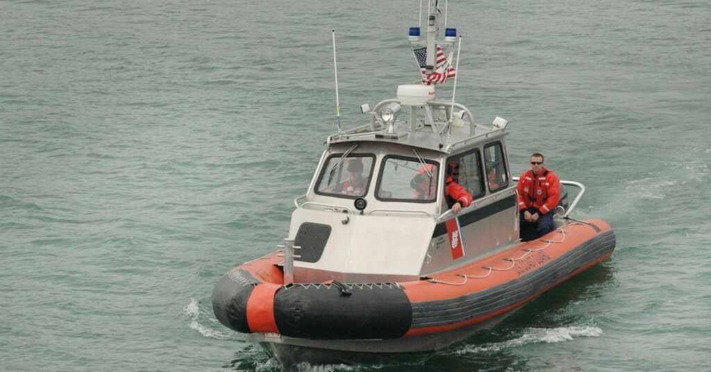 A small Coast Guard boat