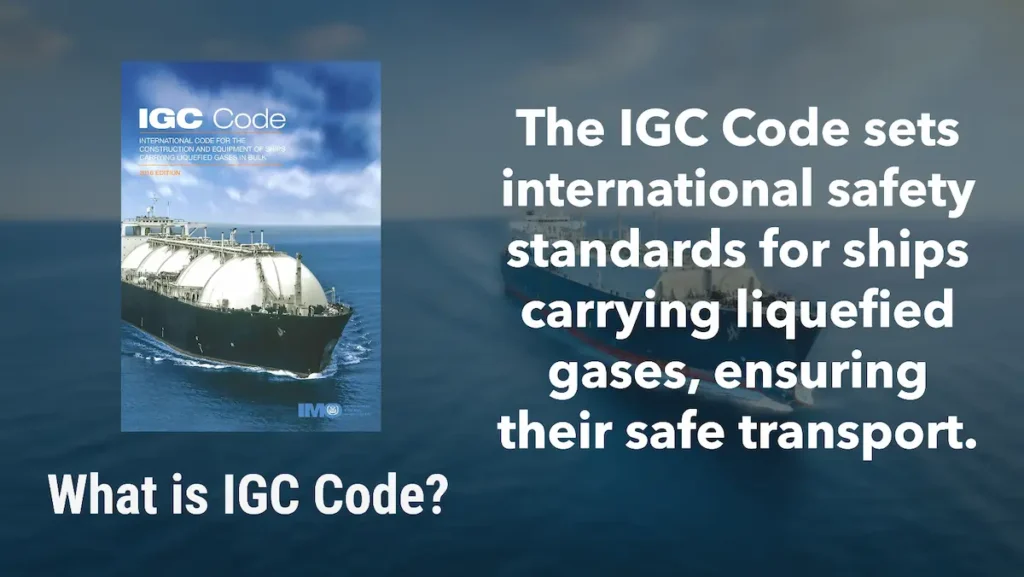 Definition of the IGC Codee and Cover page of the IMO publlication