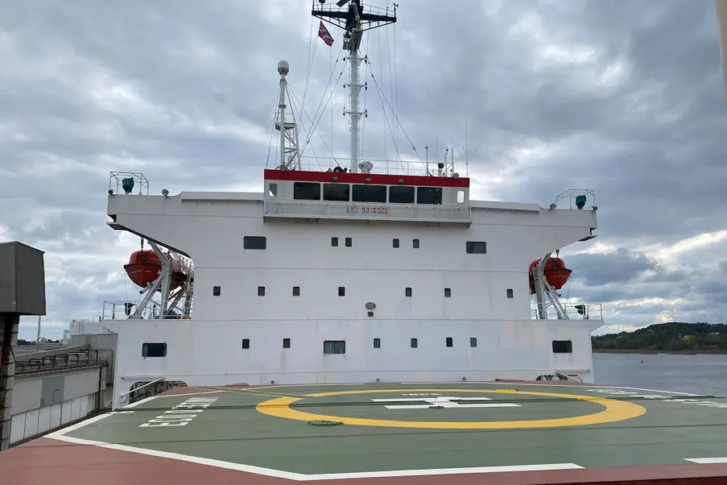 Accommodation Block on Cargo Ship