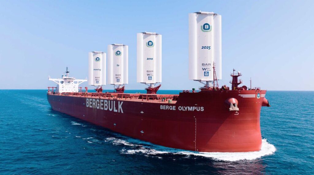 Berge Bulk Ship Berge Olympus with BARTech WindWings